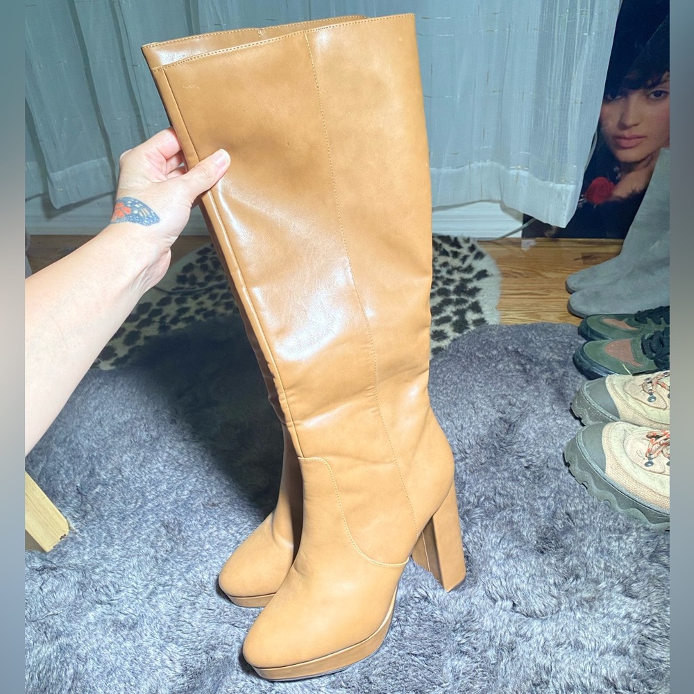Shoedazzle Mikele Knee High Platform Boots